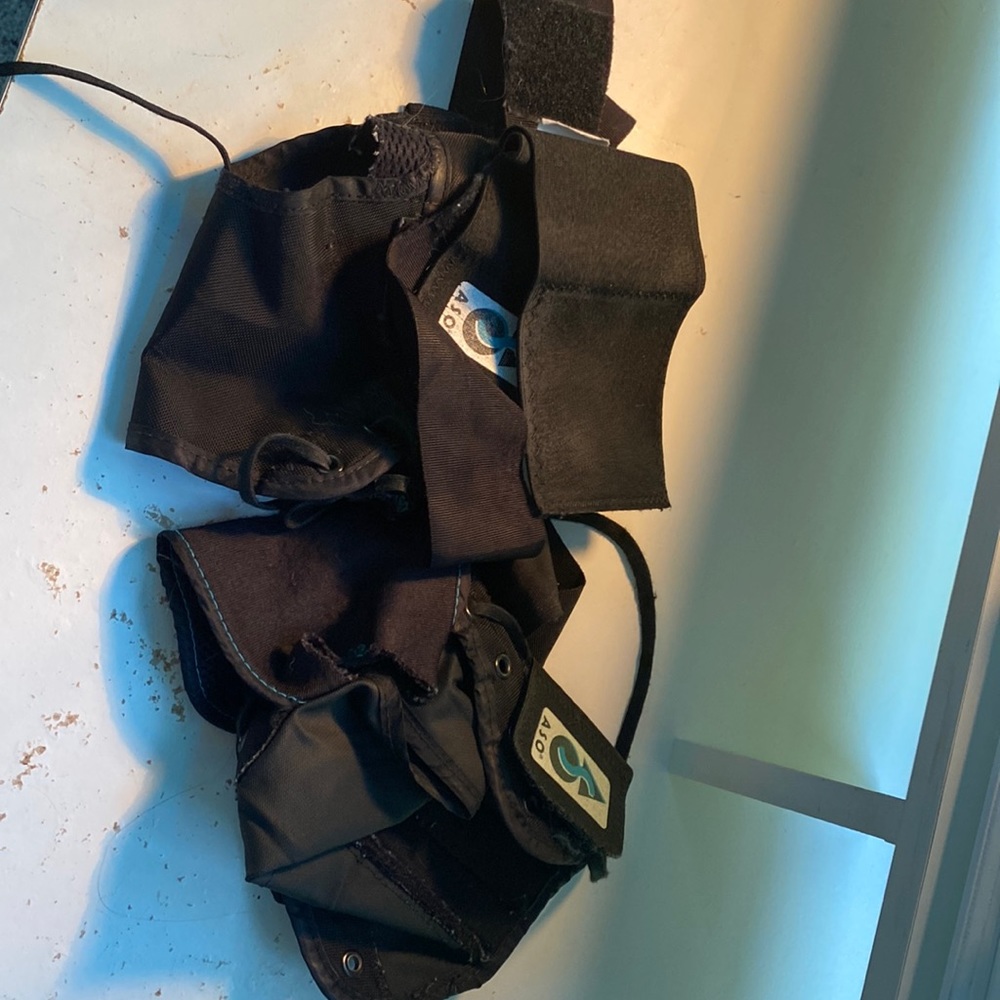 Black ASO ankle braces